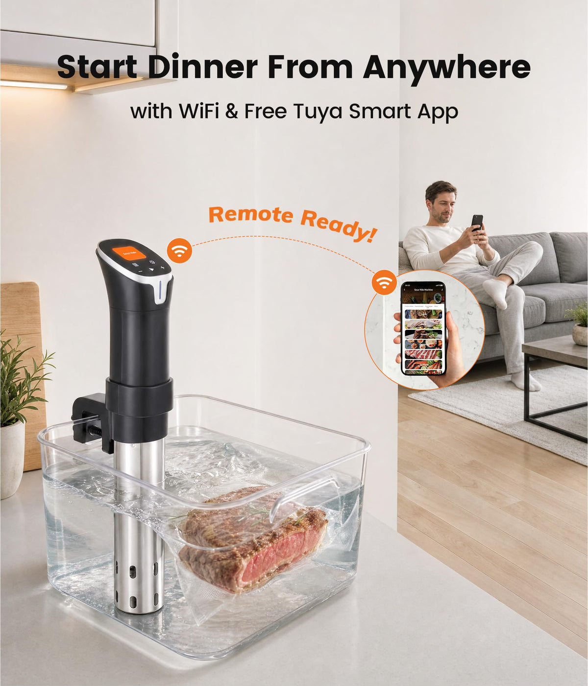 1100W Smart Sous Vide Cooker