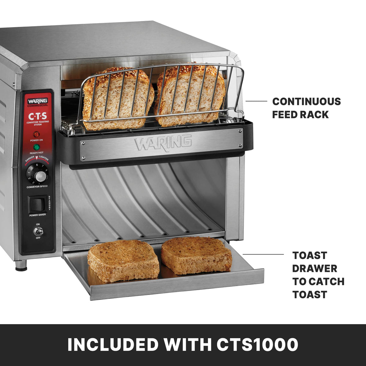 High-Capacity Commercial Conveyor Toaster