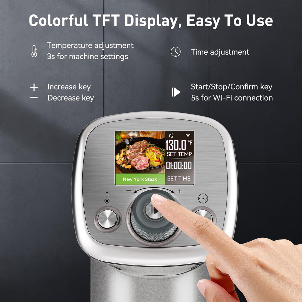 1100W Wi-Fi Sous Vide Cooker
