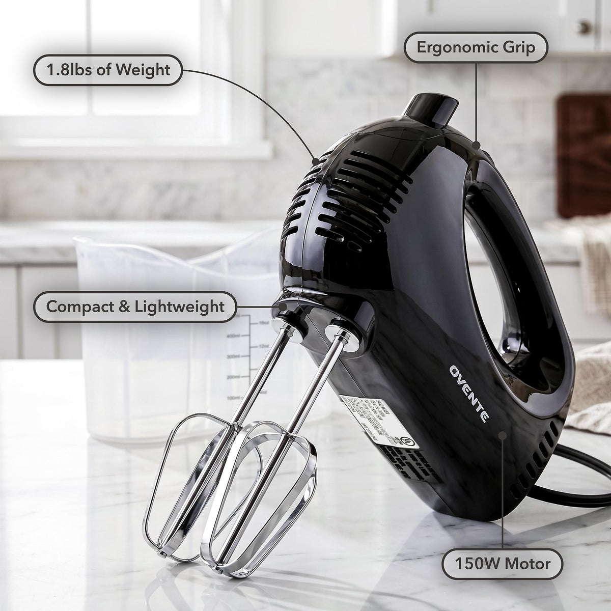 150W 5-Speed Hand Mixer