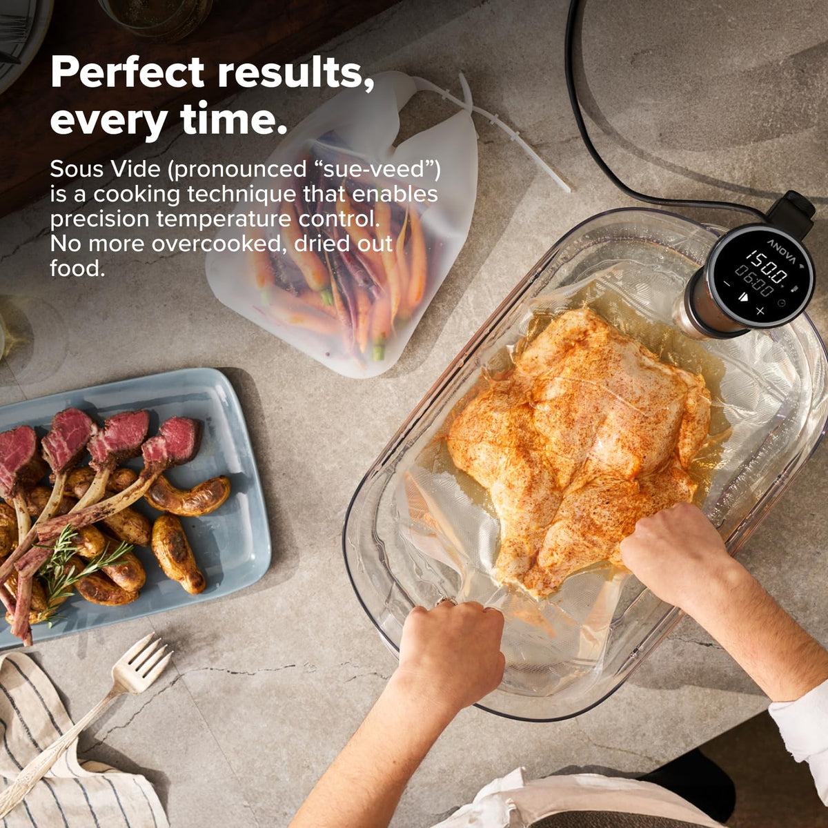 1100W Dual-Band Wi-Fi Sous Vide Cooker