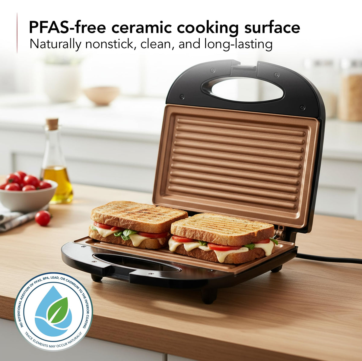 Compact Electric Panini Press
