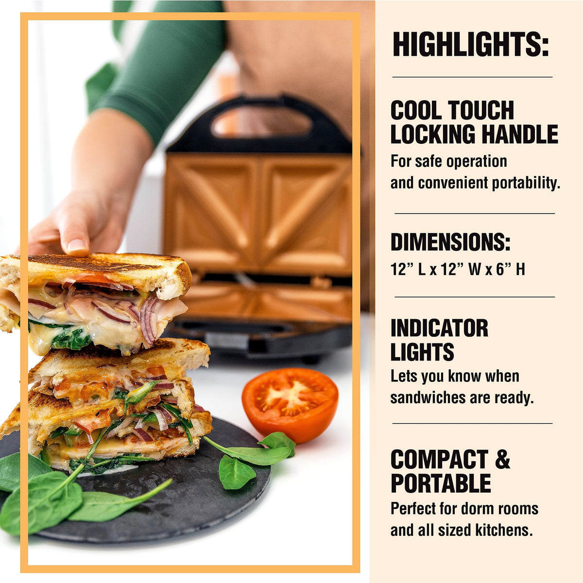 Ceramic Nonstick Sandwich Maker