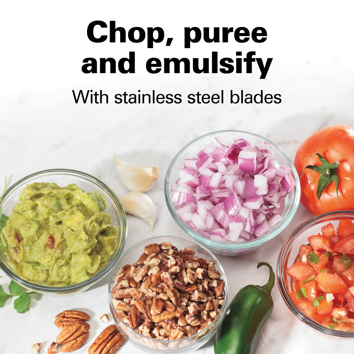 3-Cup Mini Food Processor